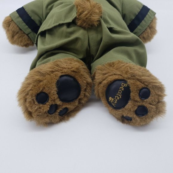 Build A Bear Bearemy Military USA Dress Uniform Stuffed Plush Animal Brown Toy - Picture 8 of 11